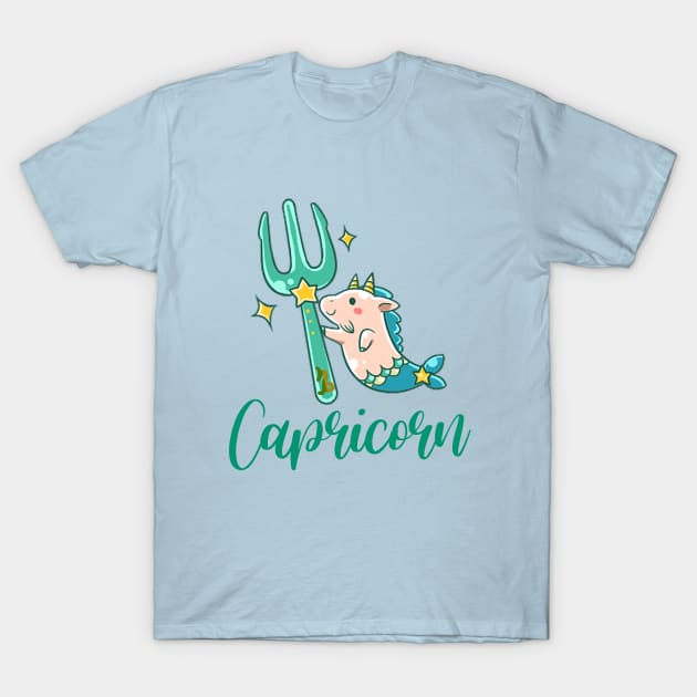 Capricorn T-Shirt by Kiroiharu